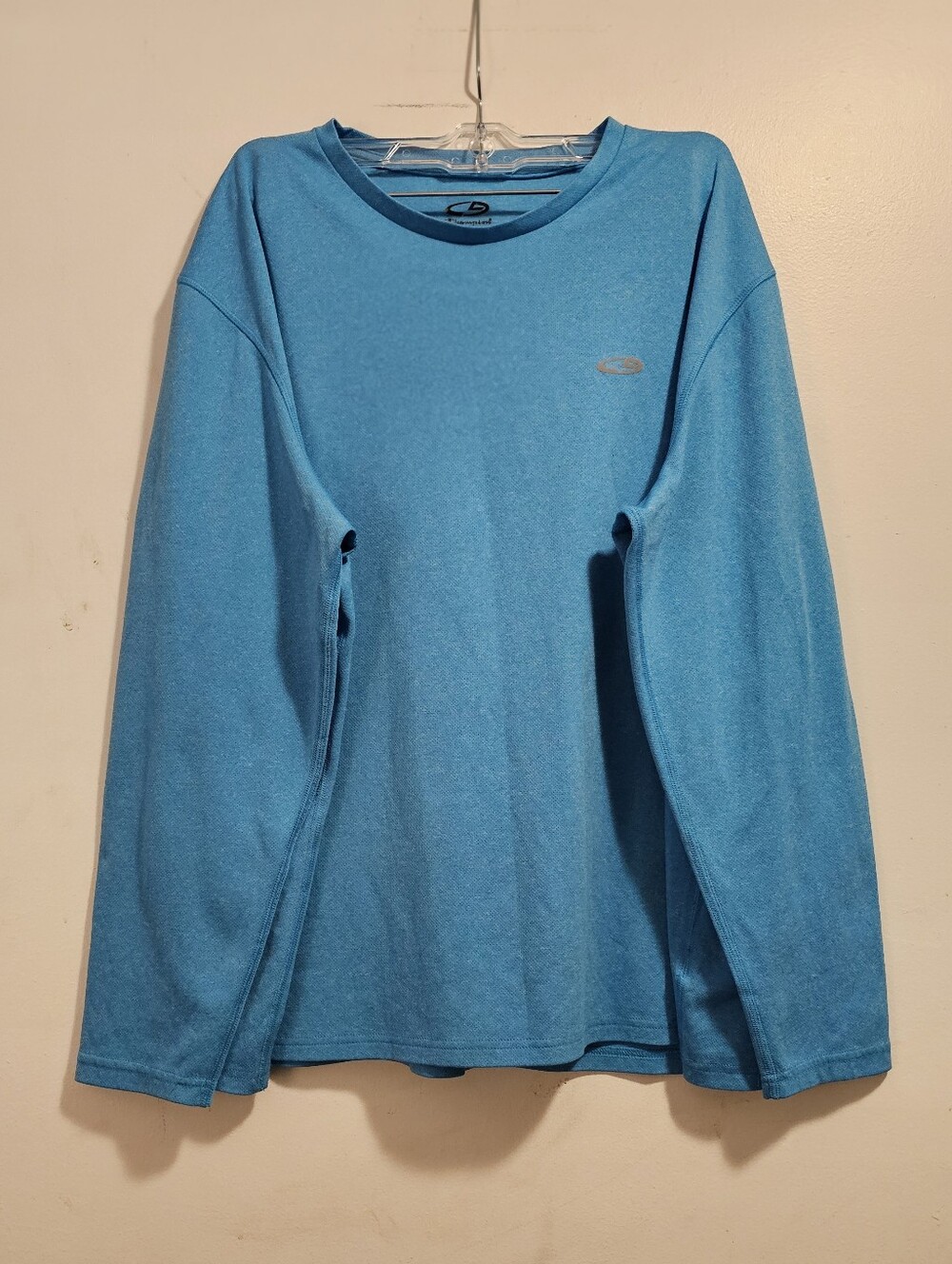 Champion DuoDry+ XL Blue Long Sleeve Athletic Performance Top